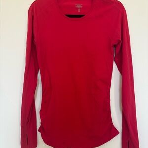 Athleta Red Long Sleeve top size small